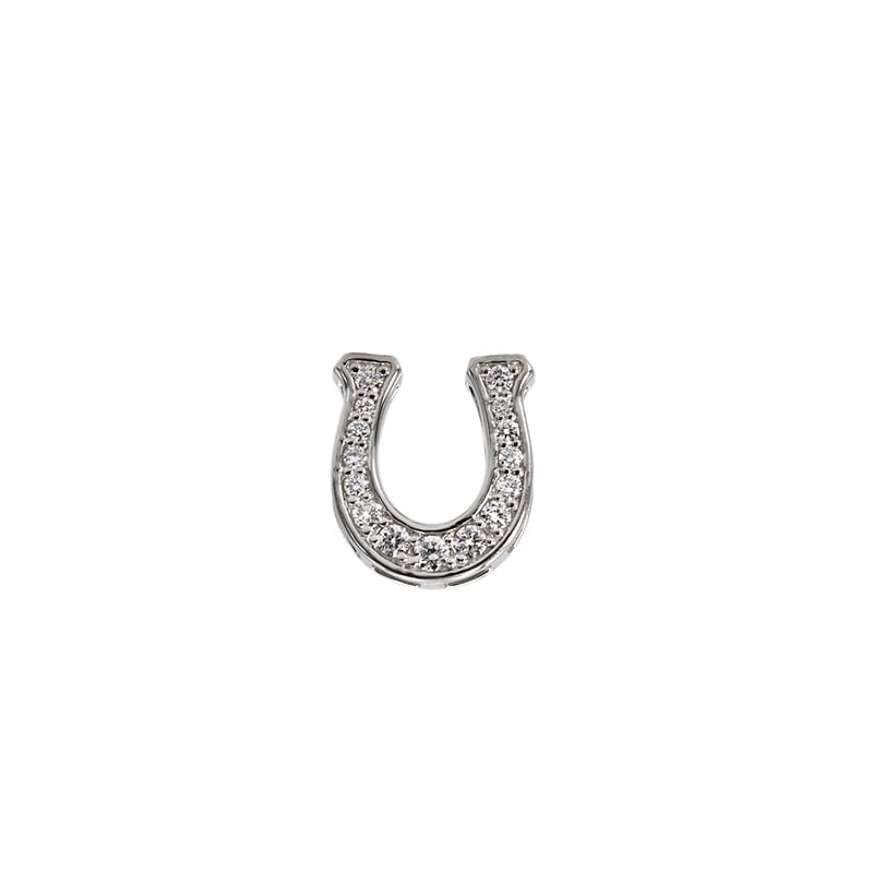 【Gold Jewelry】 PT プラチナ 0.16ct ラボグロウンダイヤモンド LGD 喜平用 ペンダントトップ 馬蹄 ホースシュー M 1182600012