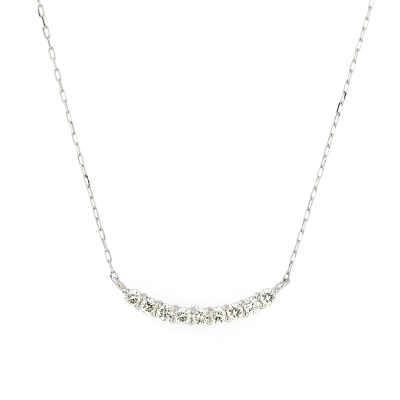 PT プラチナ ダイヤモンド 0.1ct ネックレス 40cm 1176300020
