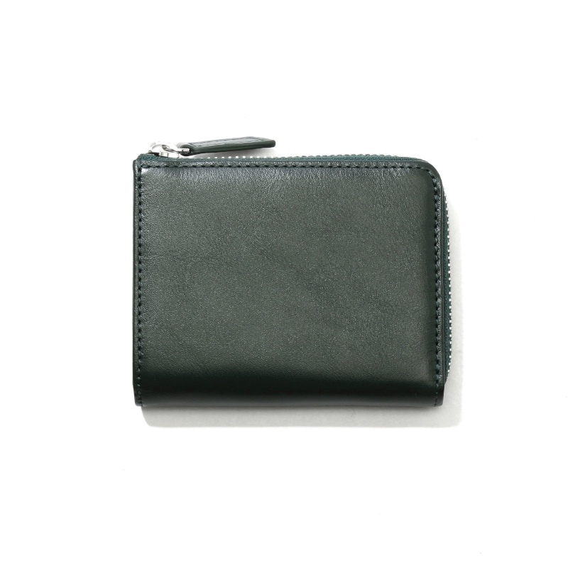 【H&D Leather】 L字ファスナー ミニ財布 コインケース HDB-3L グリーン 5564200779