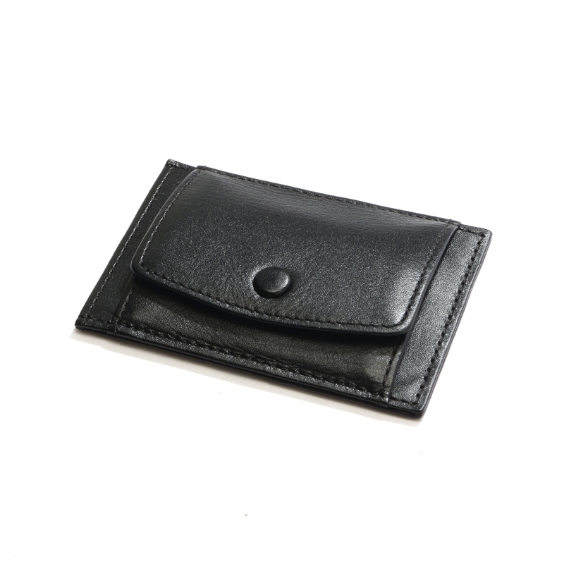 【H&D Leather】 名刺入れ カードケース コインケース HDB-409 ブラック 5564200773