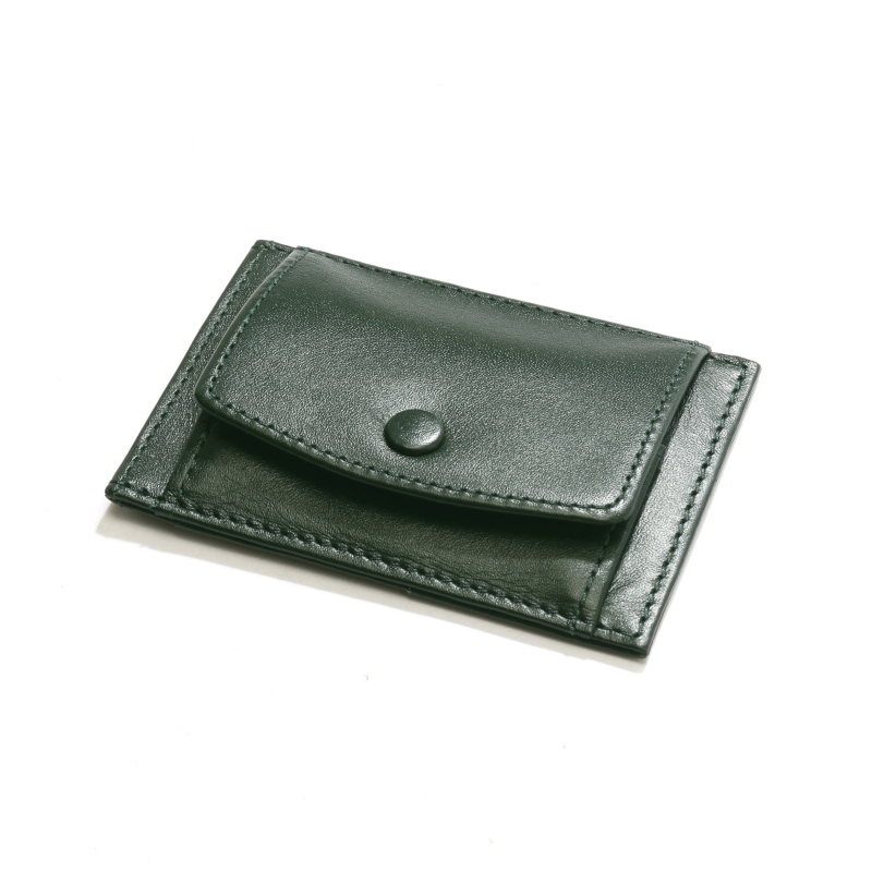 【H&D Leather】 名刺入れ カードケース コインケース HDB-409 グリーン 5564200775
