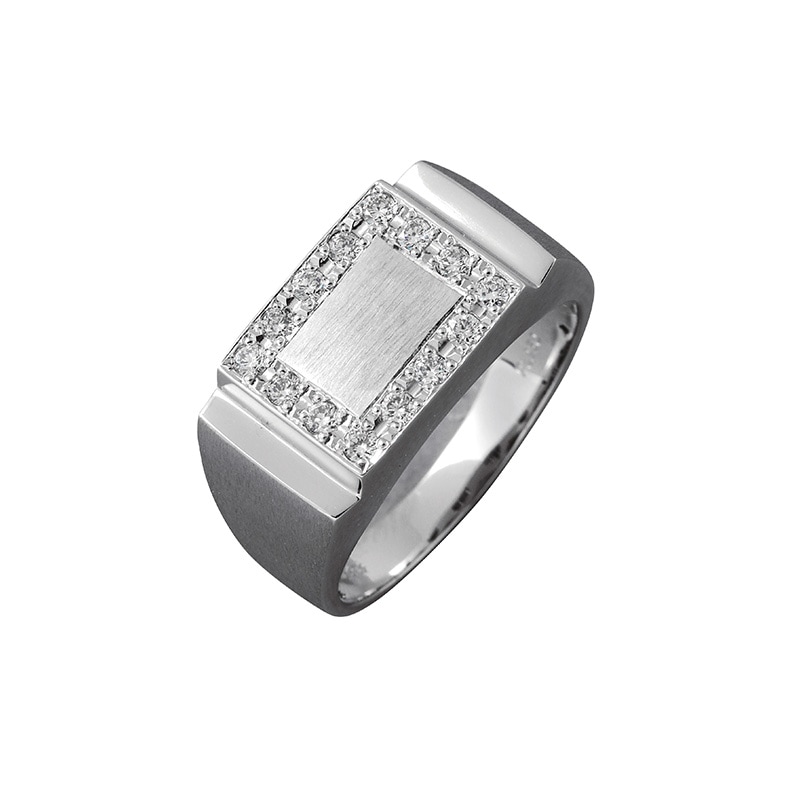 【Gold Jewelry】 プレシャスメタル PT プラチナ 0.28ct ダイヤモンド リング #18 1125529571