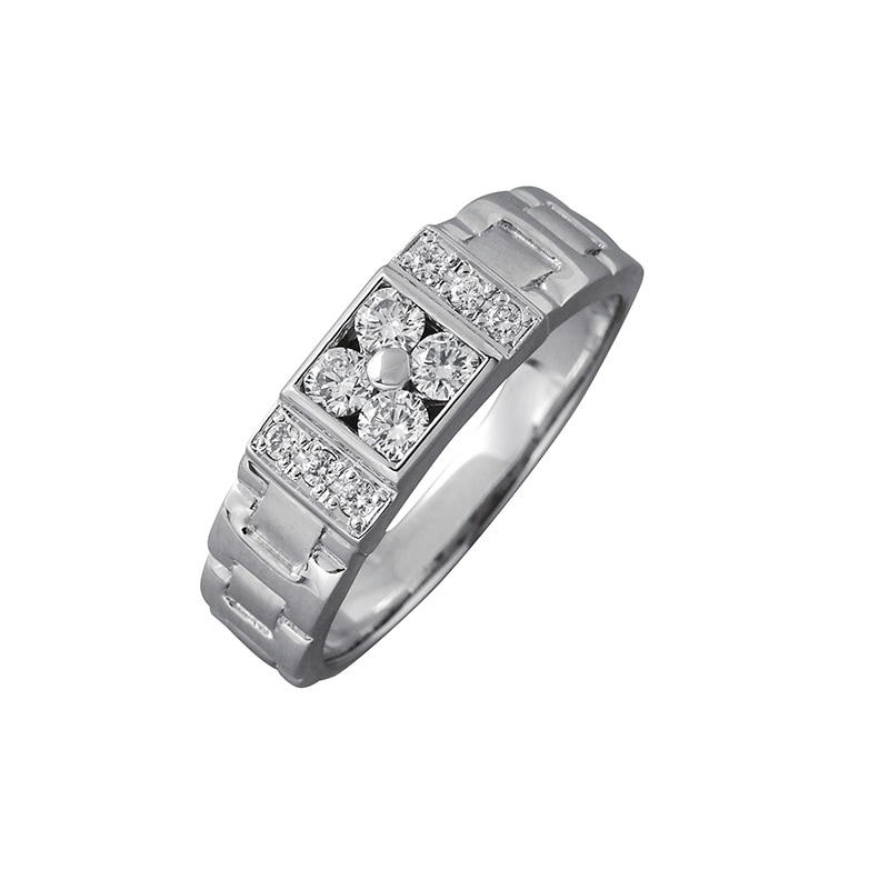 【Gold Jewelry】 プレシャスメタル PT プラチナ 0.37ct ダイヤモンド リング #16 1169800150