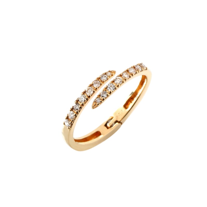【Gold Jewelry】 Easy Fit イージーフィット K18 YG イエローゴールド 0.2ct ダイヤモンド リング free 1174500008