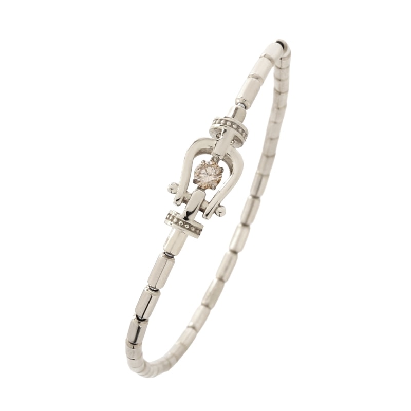 【Gold Jewelry】 Easy Fit イージーフィット PT プラチナ 0.05ct ダイヤモンド ブレスレット 15cm～25.5cm 1161702213