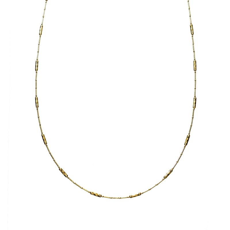 【Gold Jewelry】 プレシャスメタル K18 YG イエローゴールド デザインチェーン ネックレス 80cm 1169800049