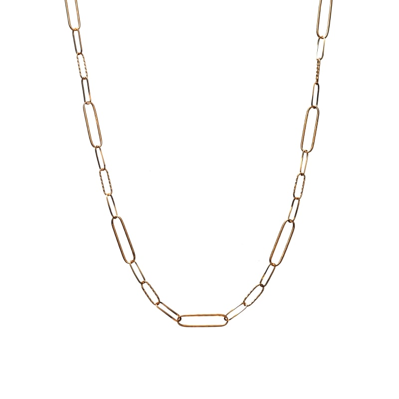 【Gold Jewelry】 プレシャスメタル K18 YG イエローゴールド ネックレス 45cm 1169800104