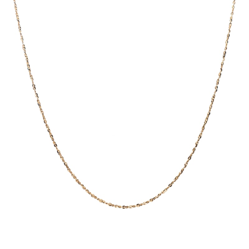 【Gold Jewelry】 プレシャスメタル K18 YG イエローゴールド デザインチェーン ネックレス 45cm 1169800357