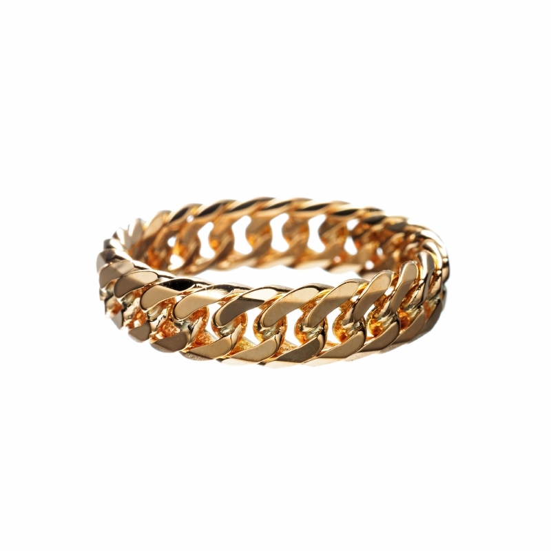 【Gold Jewelry】 プレシャスメタル K18 YG イエローゴールド リング #16 1169800422