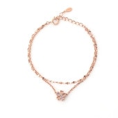 【h&d Jewelry】 SAKURA ブレスレット SWEET SV925 ピンクゴールド PKCZ+CZ 19cm 5175600465