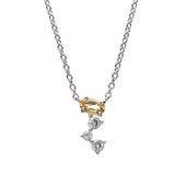 【h&d Jewelry】 ネックレス SWEET SV925 シルバー シトリン 天然石 40.5cm 5175600467