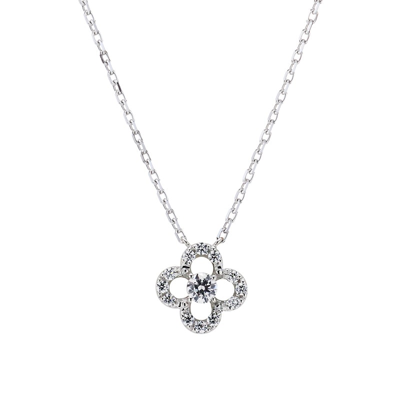 【h&d Jewelry】 ネックレス SWEET SV925 シルバー CZ 46cm 5175600489