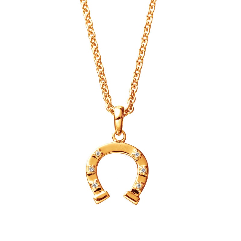 【HD Jewelry】 ネックレス MENs SV925 イエローゴールド CZ 50cm 5181700051