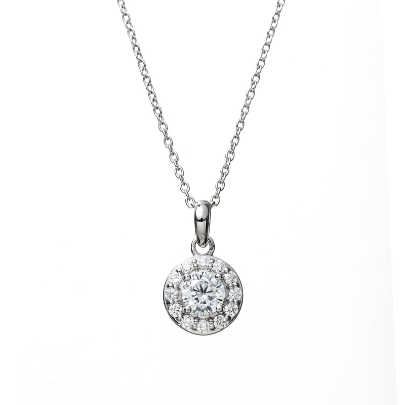 【h&d Jewelry】 ネックレス SWEET SV925 シルバー CZ 46cm 5175600505