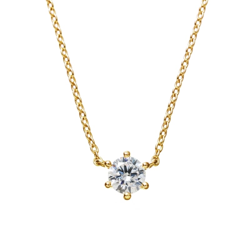【h&d Jewelry】 ネックレス SWEET SV925 イエローゴールド CZ 46cm 5175600509