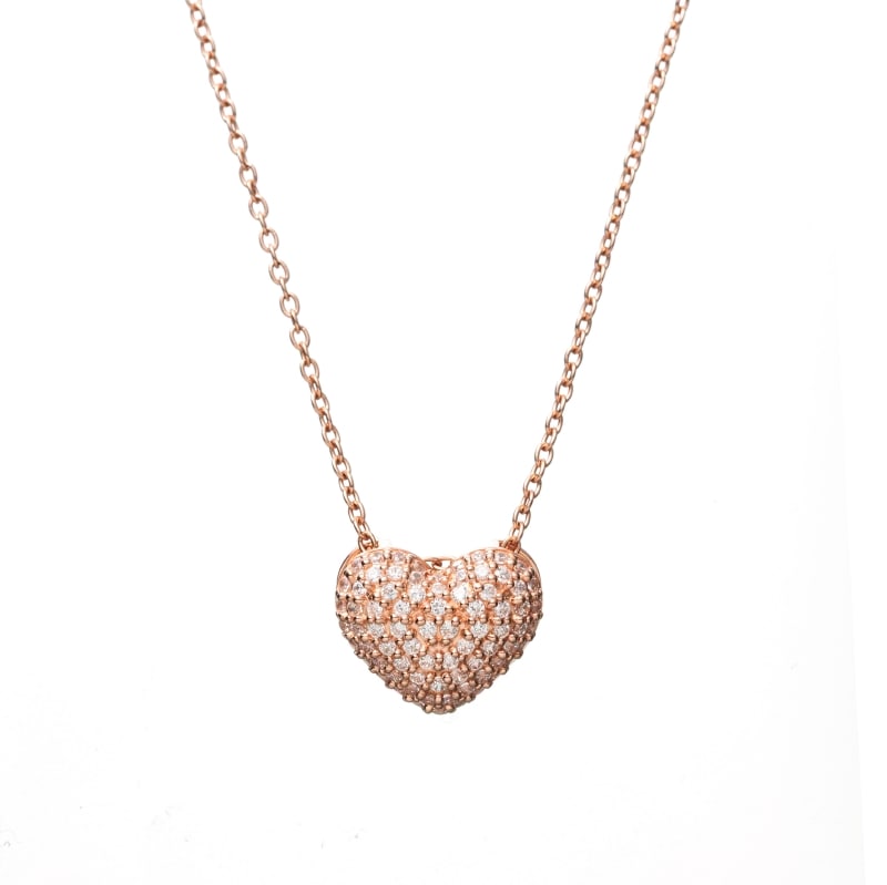 h&d Jewelry】 ネックレス SWEET SV925 ピンクゴールド CZ 46cm