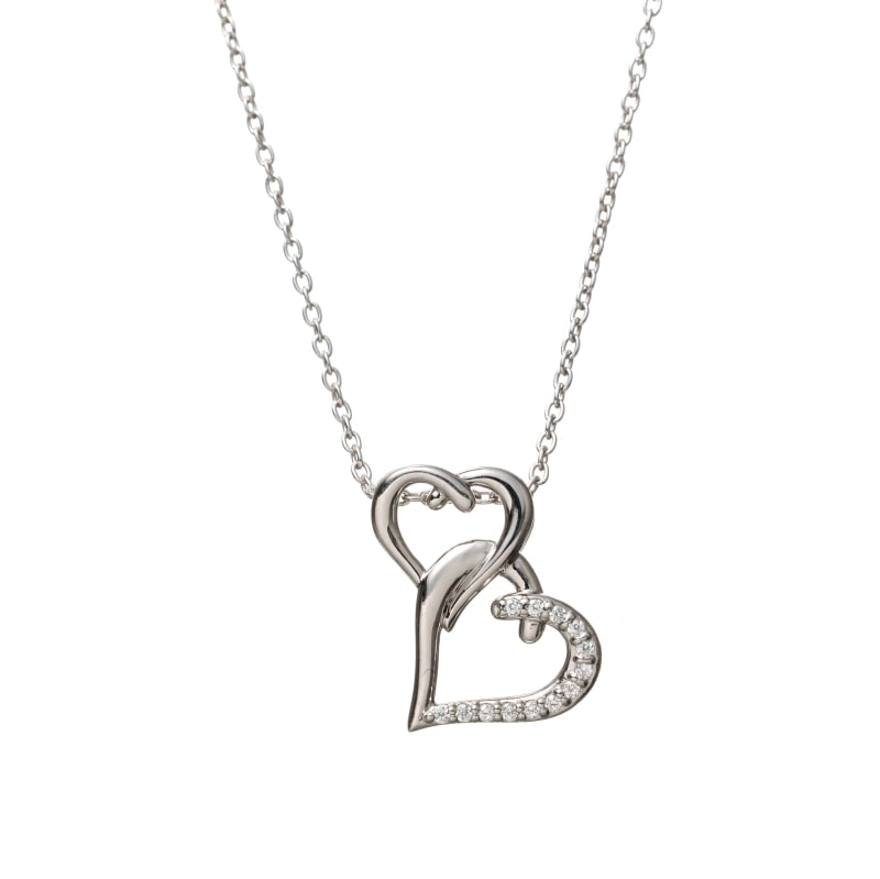 【h&d Jewelry】 ネックレス SWEET SV925 シルバー CZ 46cm 5175600513