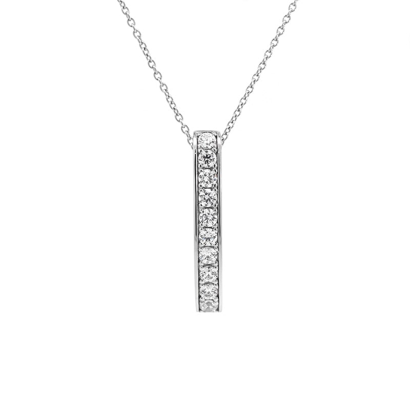 【STAINLESS JEWELRY】 ネックレス SUS316L CZ 45cm  1185900026