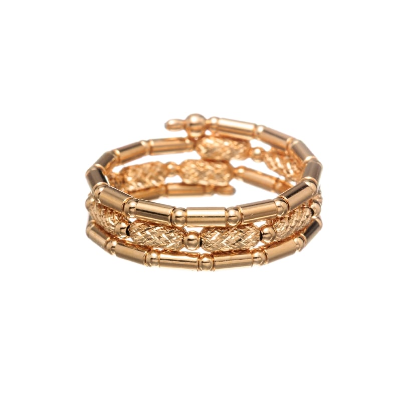 【Gold Jewelry】 Free Jewelry フリージュエリー K18 YG イエローゴールド 形状記憶 リング バンブー 1169800363