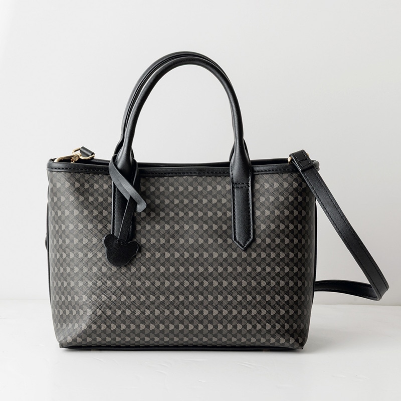 【andy】 アンディ モノグラム ショルダー付き ミニトートバッグ andy_mono_S_1 BLK 5473000359