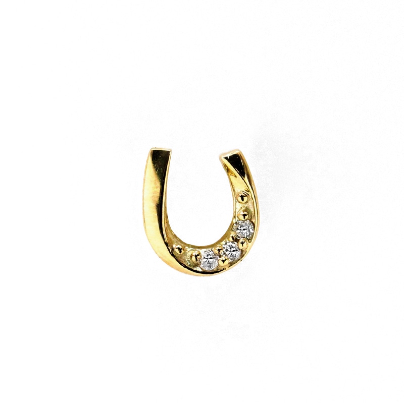 K10 YG イエローゴールド 0.01ct ダイヤモンド ペンダントトップ 1182600052