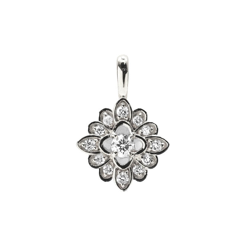 PT900 プラチナ 0.12ct ダイヤモンド ペンダントトップ 1182600057