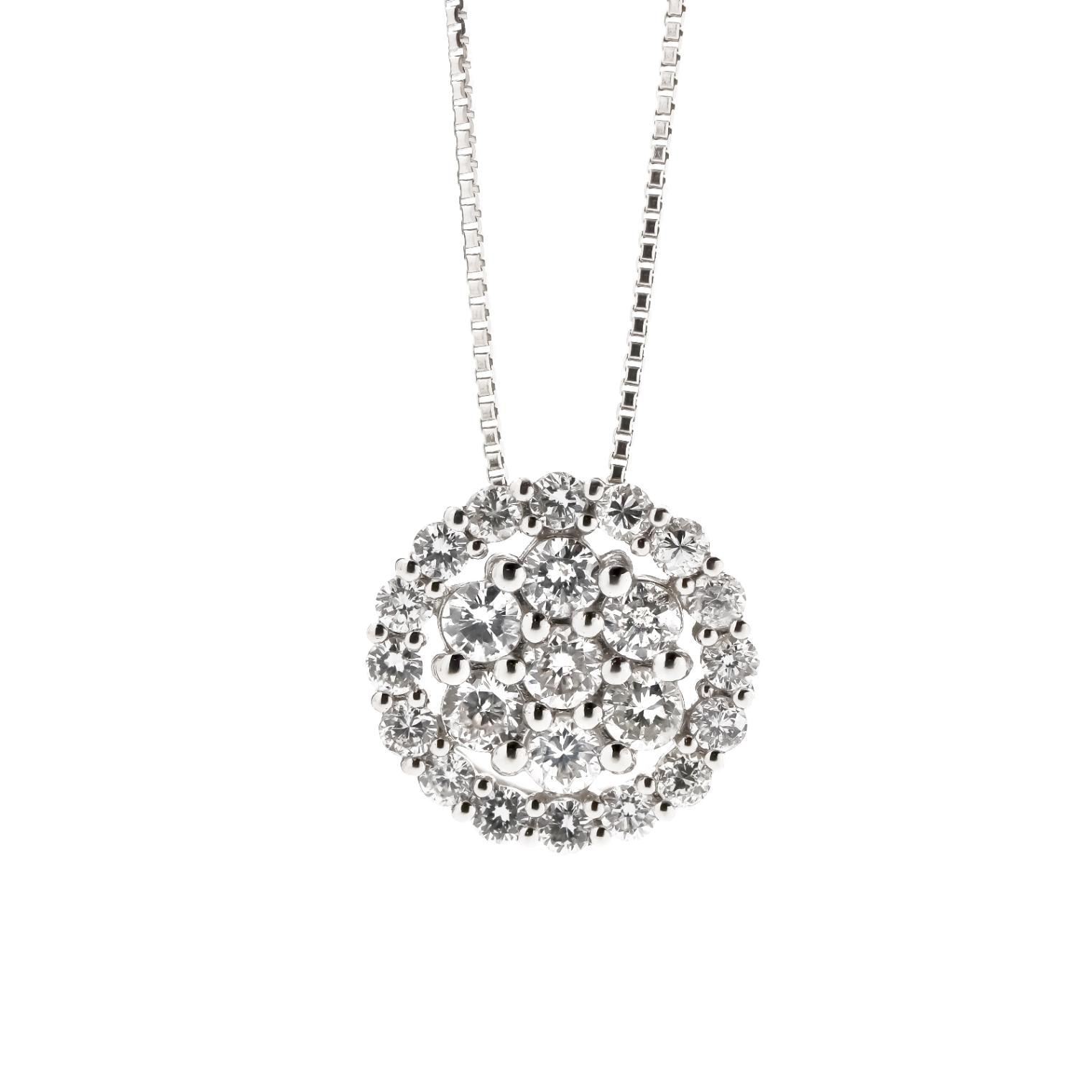 PT プラチナ 0.5ct ダイヤモンド ネックレス Dカラー 1176400031