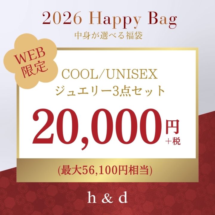 【h&d Jewelry 2026 NEW YEAR】中身が選べる！3点セット HAPPY BAG 22000 COOL