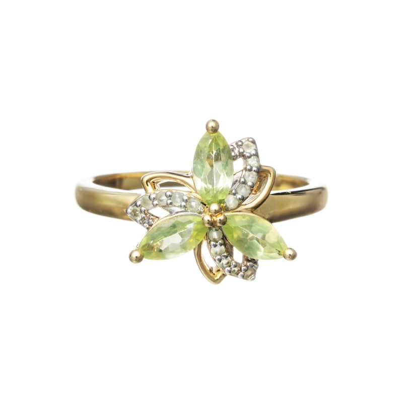 【Classic Accessory】 天然石 リング ペリドット Brass ゴールド 1185800064