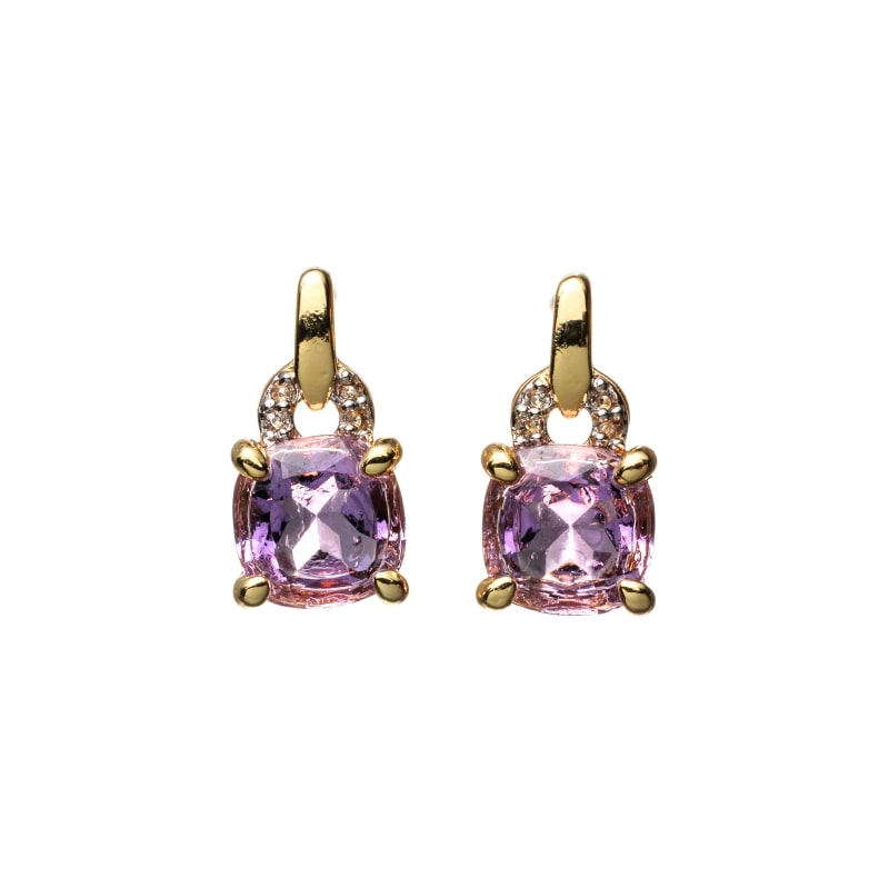 【Classic Accessory】 天然石 ピアス アメジスト Brass ゴールド 1185800090