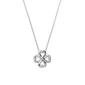 【h&d Jewelry】 CLOVER ネックレス SWEET SV925 シルバー CZ 46cm 5175600564