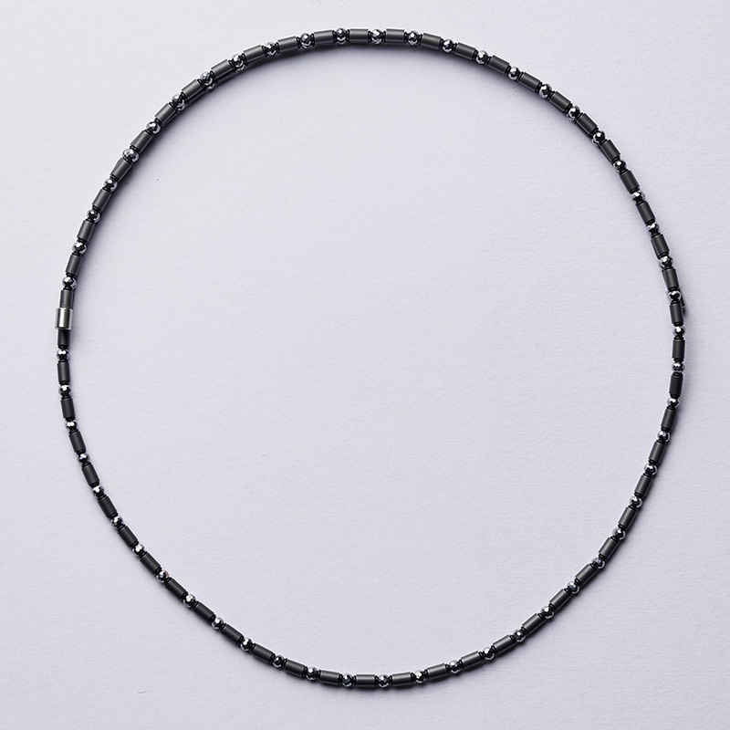 【Unrust】 Lucis 磁気ネックレス BK×Terahertz(GR) 70cm free 1183400028