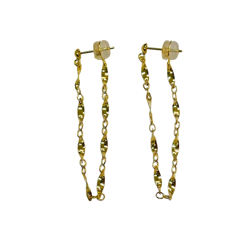 【Gold Jewelry】 プレシャスメタル K18 YG イエローゴールド ピアス 1182000010