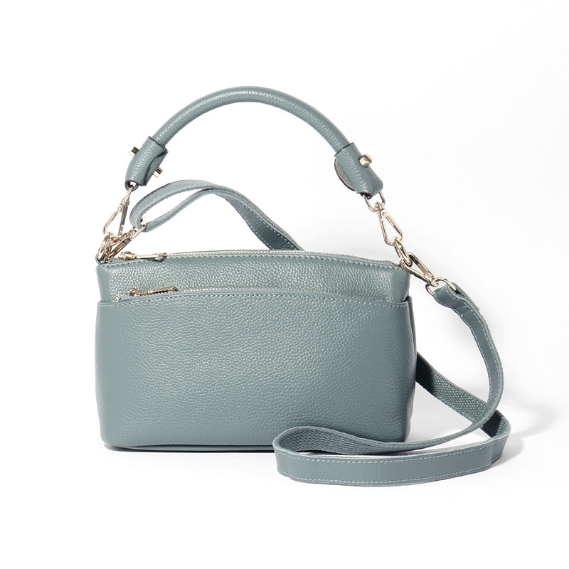 【NOROM Leather】 ワン ショルダーバッグ HDL-80036 ブルーグレー 5564200857