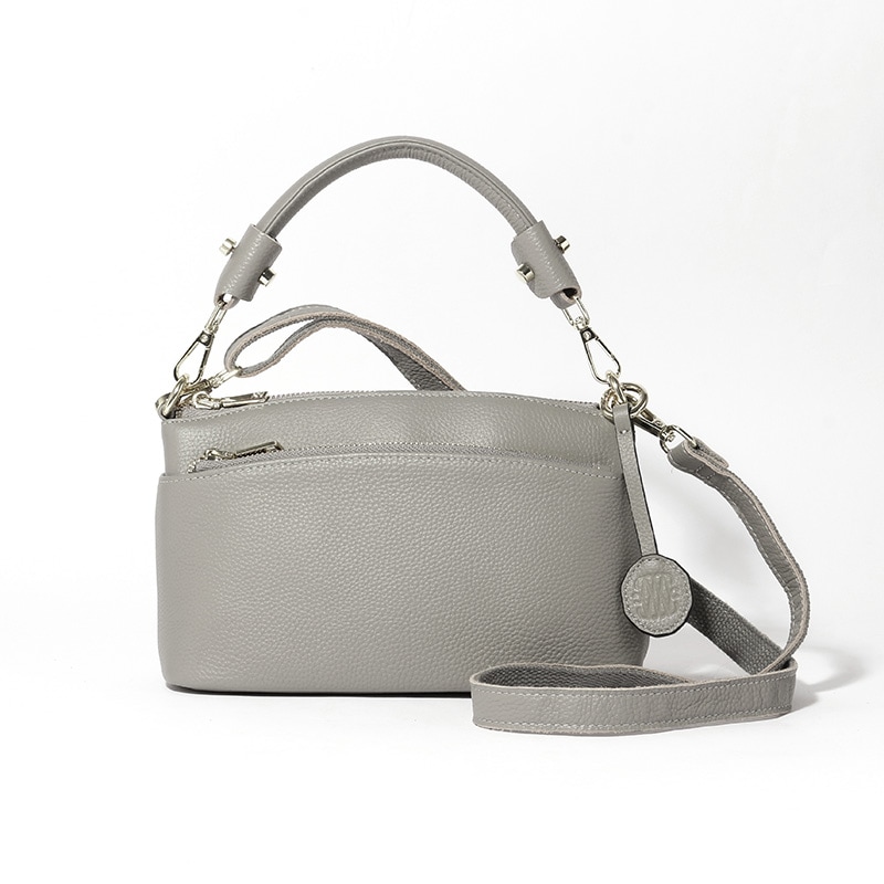 【NOROM Leather】 ワン ショルダーバッグ HDL-80036 グレー 5564200858