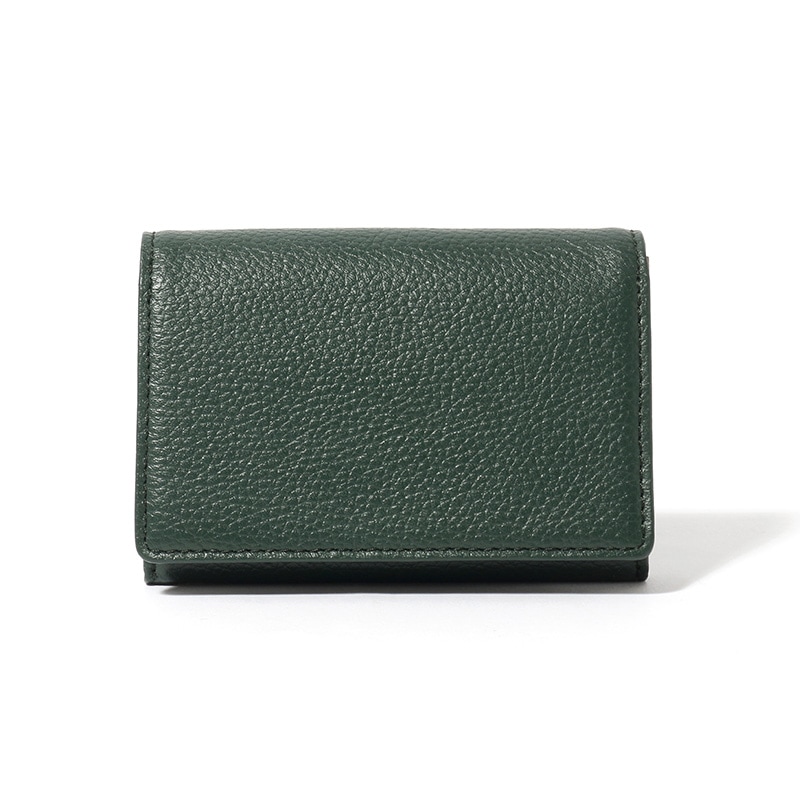 【NOROM Leather】 名刺入れ カードケース HDL-9n1 グリーン/グレーベージュ 5564200877