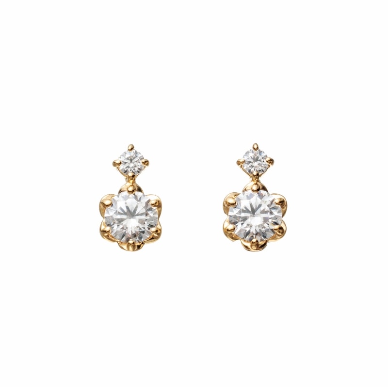 【h&d Jewelry】 ピアス SWEET SV925 イエローゴールド CZ 5175600579