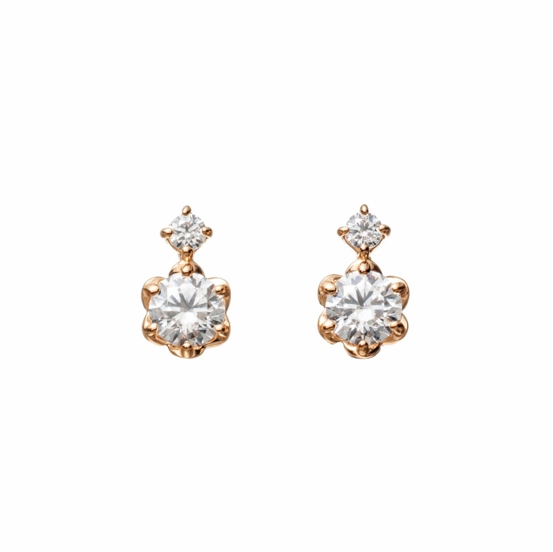 【h&d Jewelry】 ピアス SWEET SV925 ピンクゴールド CZ 5175600580