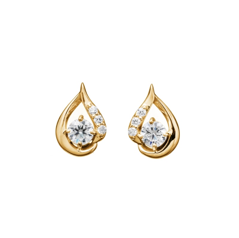 【h&d Jewelry】 ピアス SWEET SV925 イエローゴールド CZ 0 5175600592