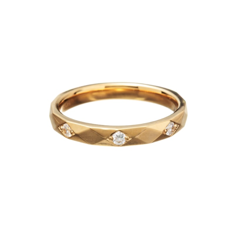 【h&d Jewelry】 リング COOL SV925 イエローゴールド CZ 5175600615