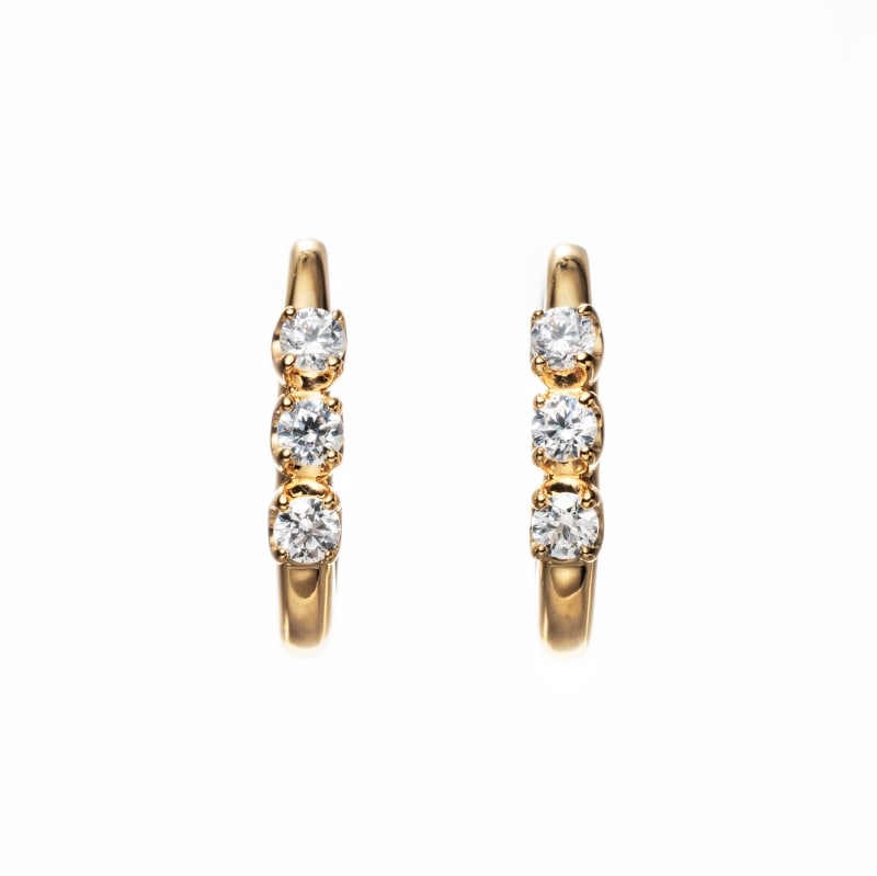 【h&d Jewelry】 ピアス SWEET SV925 イエローゴールド CZ 0 5175600623