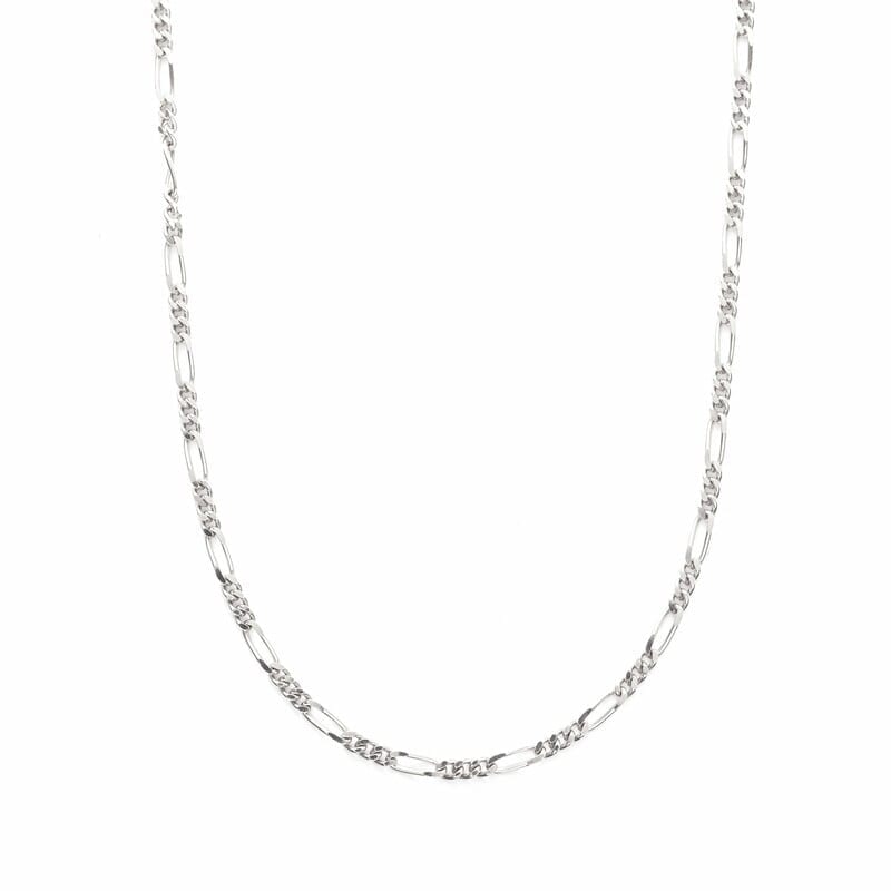 【h&d Jewelry】 ネックレス COOL SV925 シルバー フィガロチェーン 45cm+5cmアジャスター付 5175600631