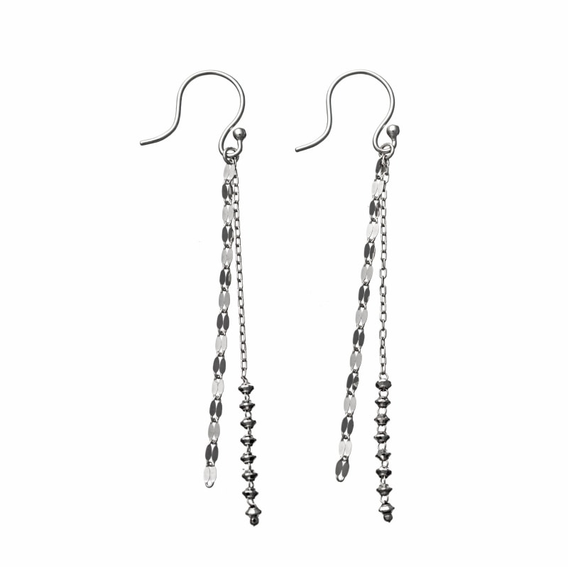 【Gold Jewelry】 グリッターライト K14 K18 WG ホワイトゴールド ピアス