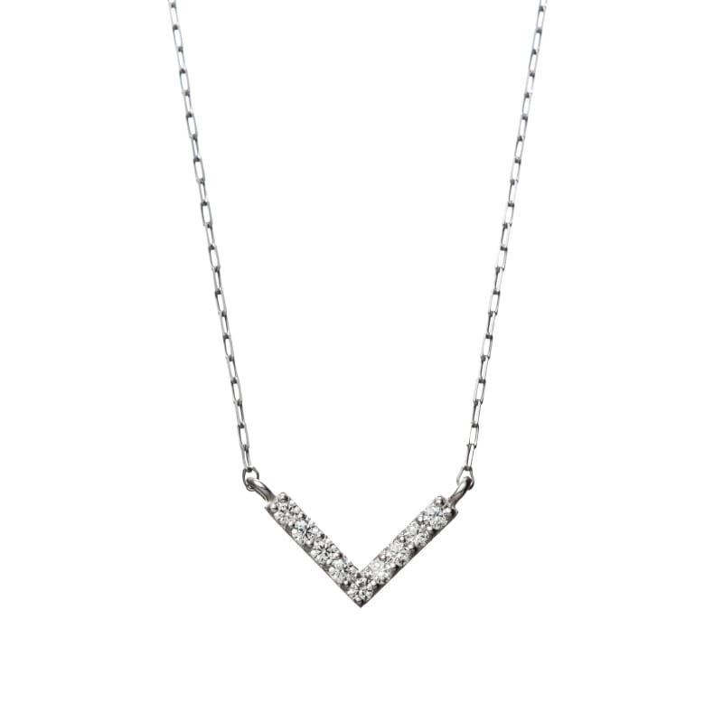 【HEART & CUPID DIAMOND】 PT プラチナ ダイヤモンド 0.05ct ネックレス 40cm 1180600038