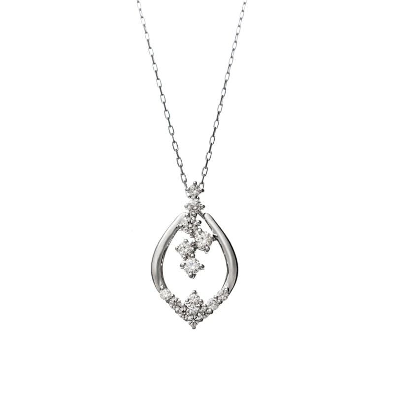 【HEART & CUPID DIAMOND】 PT プラチナ ダイヤモンド 0.2ct ネックレス 40cm 1180600041