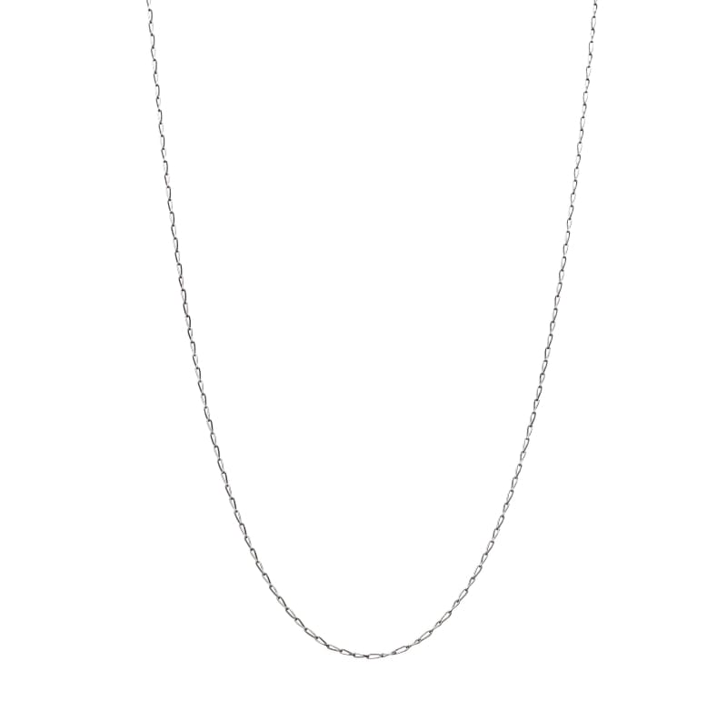 【Gold Jewelry】 デザインチェーン ネックレス ロングタネルチェーン PT850 プラチナ 40cm 1131100347