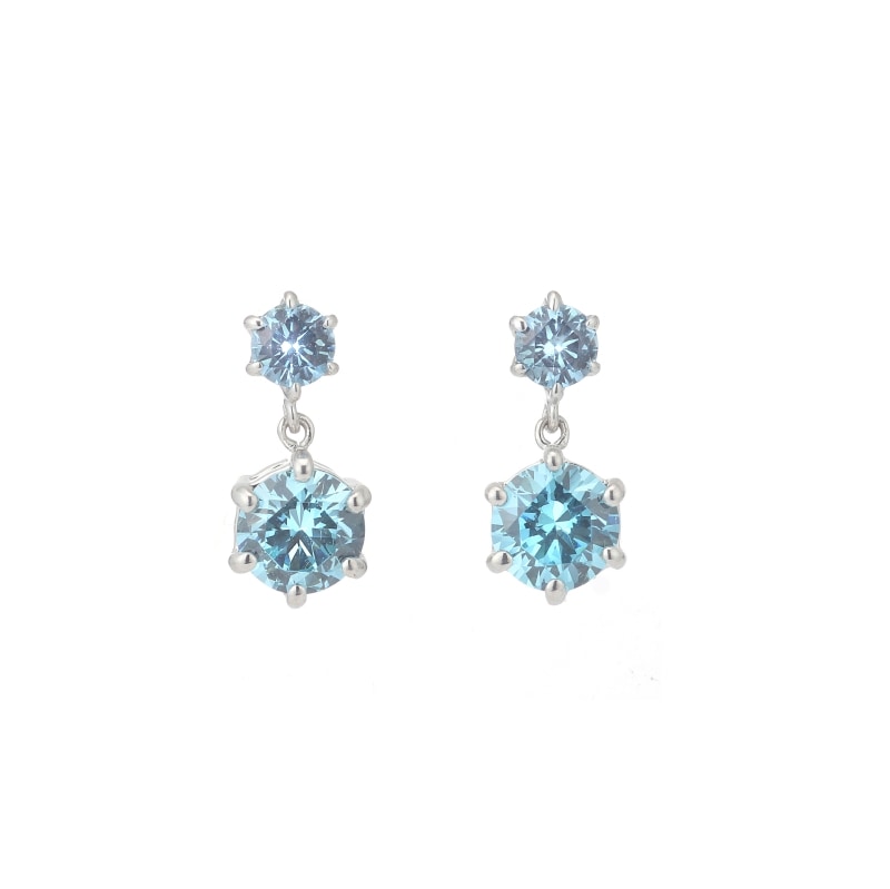 ★SECRET SALE★ 【h&d Jewelry】 Capsule Collection Blue ピアス SWEET SV925 シルバー BL CZ ss5175600213
