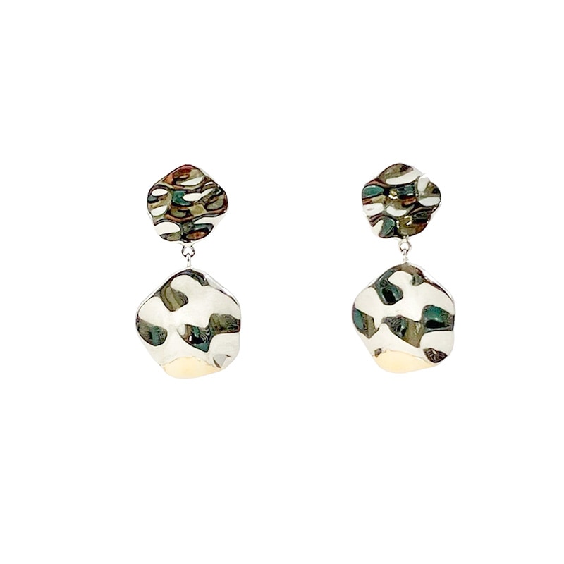 ★SECRET SALE★ 【h&d Jewelry】 Luna ピアス COOL SV925 シルバー K10 イエローゴールド  コンビ ss5175600204