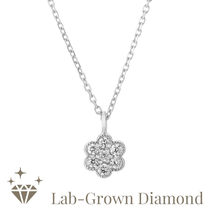 ★SECRET SALE★ 【h&d Jewelry】 Capsule Collection Lab-Grown Diamonds ネックレス SWEET SV925 シルバー LGD 46cm ss5175600341