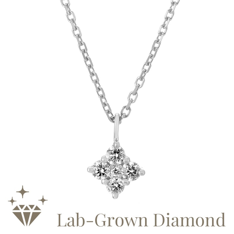 ★SECRET SALE★ 【h&d Jewelry】 Capsule Collection Lab-Grown Diamonds ネックレス SWEET SV925 シルバー LGD 46cm ss5175600343